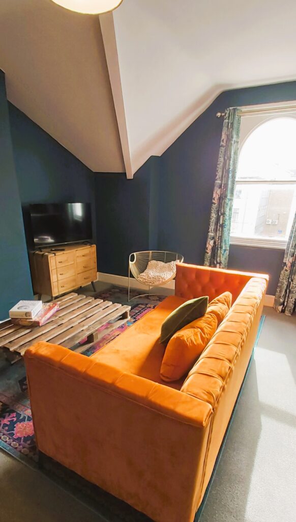 Cheltenham apartment lounge at The Farrier