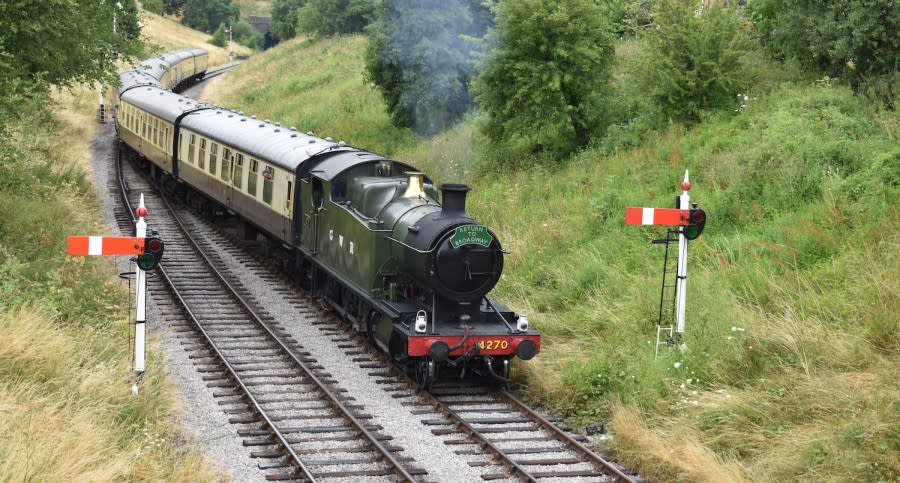 The Farrier - Wonderful Winchcombe Steam train at Gloucestershire Warwickshire Steam Railway